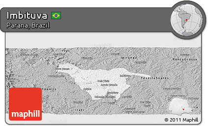 Gray Panoramic Map of Imbituva