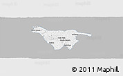 Gray Panoramic Map of Imbituva, single color outside