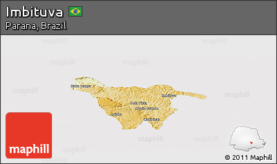 Physical Panoramic Map of Imbituva, cropped outside