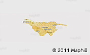 Physical Panoramic Map of Imbituva, cropped outside