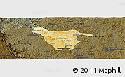 Physical Panoramic Map of Imbituva, darken