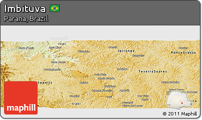 Physical Panoramic Map of Imbituva