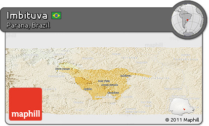 Physical Panoramic Map of Imbituva, lighten