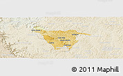 Physical Panoramic Map of Imbituva, lighten