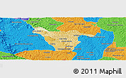 Physical Panoramic Map of Imbituva, political outside