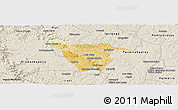 Physical Panoramic Map of Imbituva, shaded relief outside