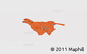 Political Panoramic Map of Imbituva, cropped outside