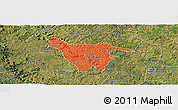 Political Panoramic Map of Imbituva, satellite outside