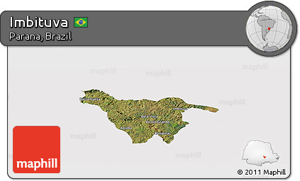 Satellite Panoramic Map of Imbituva, cropped outside