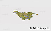 Satellite Panoramic Map of Imbituva, cropped outside