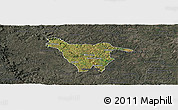 Satellite Panoramic Map of Imbituva, darken, semi-desaturated