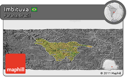 Satellite Panoramic Map of Imbituva, desaturated