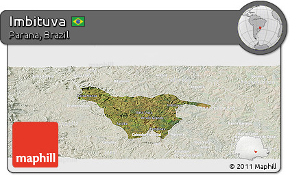 Satellite Panoramic Map of Imbituva, lighten