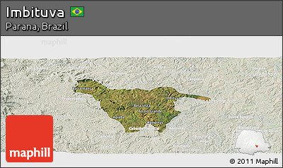 Satellite Panoramic Map of Imbituva, lighten