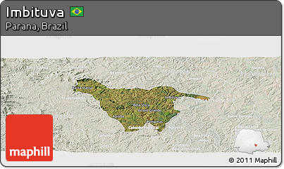 Satellite Panoramic Map of Imbituva, lighten