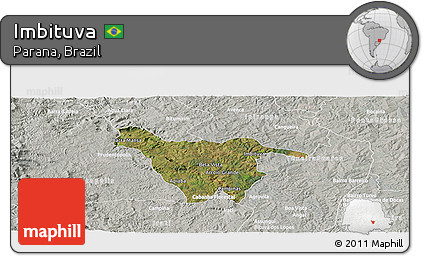 Satellite Panoramic Map of Imbituva, lighten, semi-desaturated