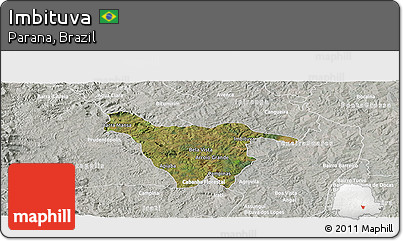 Satellite Panoramic Map of Imbituva, lighten, semi-desaturated