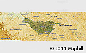 Satellite Panoramic Map of Imbituva, physical outside