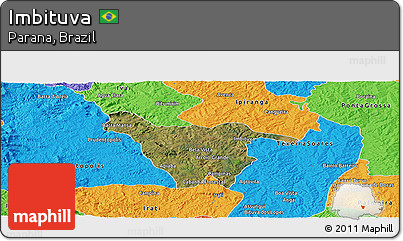 Satellite Panoramic Map of Imbituva, political outside