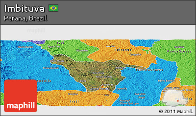 Satellite Panoramic Map of Imbituva, political outside
