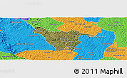 Satellite Panoramic Map of Imbituva, political outside