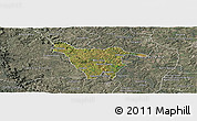 Satellite Panoramic Map of Imbituva, semi-desaturated