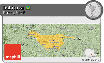 Savanna Style Panoramic Map of Imbituva