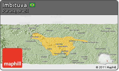 Savanna Style Panoramic Map of Imbituva