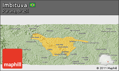 Savanna Style Panoramic Map of Imbituva