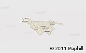 Shaded Relief Panoramic Map of Imbituva, cropped outside