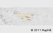 Shaded Relief Panoramic Map of Imbituva, lighten, desaturated