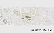 Shaded Relief Panoramic Map of Imbituva, lighten, semi-desaturated