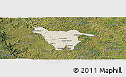 Shaded Relief Panoramic Map of Imbituva, satellite outside