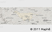 Shaded Relief Panoramic Map of Imbituva, semi-desaturated