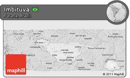 Silver Style Panoramic Map of Imbituva