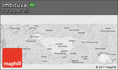 Silver Style Panoramic Map of Imbituva