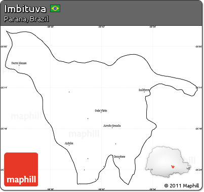 Blank Simple Map of Imbituva, cropped outside