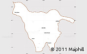 Classic Style Simple Map of Imbituva, cropped outside