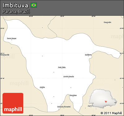 Classic Style Simple Map of Imbituva