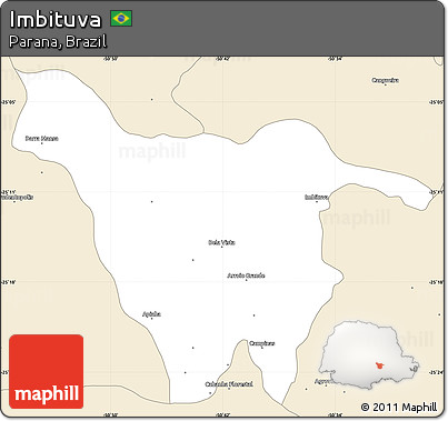 Classic Style Simple Map of Imbituva