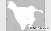 Gray Simple Map of Imbituva, single color outside