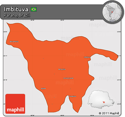Political Simple Map of Imbituva, cropped outside