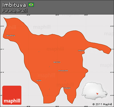 Political Simple Map of Imbituva, cropped outside