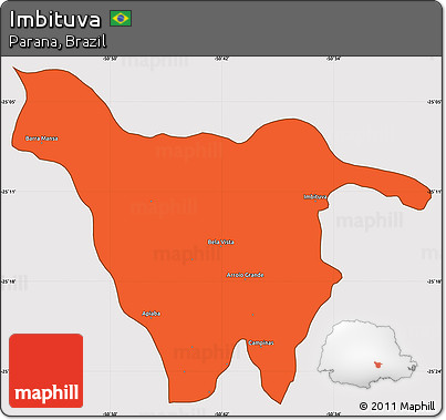 Political Simple Map of Imbituva, cropped outside