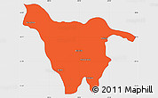 Political Simple Map of Imbituva, single color outside
