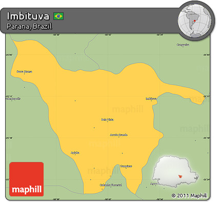 Savanna Style Simple Map of Imbituva