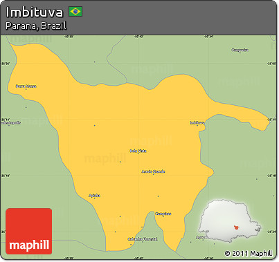 Savanna Style Simple Map of Imbituva
