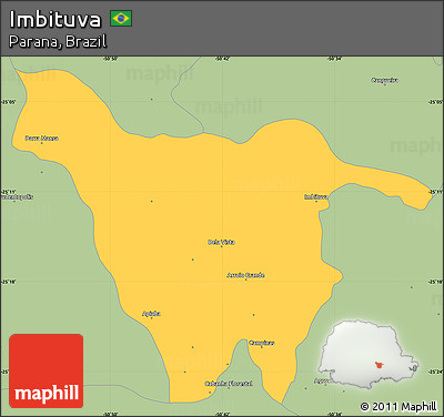 Savanna Style Simple Map of Imbituva