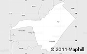 Silver Style Simple Map of Ipora