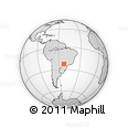 Outline Map of Itauna Do Sul